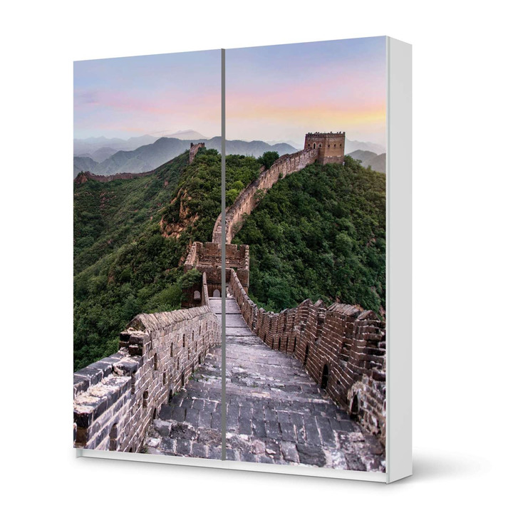 Möbelfolie IKEA Pax Schrank 236cm Höhe - Schiebetür - The Great Wall - CR117024