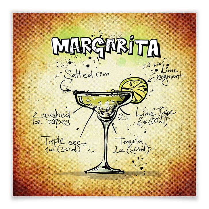 Poster Margarita - Rezept - WA164125