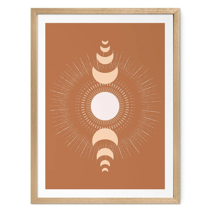 Poster Mondzyklen - Sonne und Mond im Einklang - KsanaKalpa - WA460029