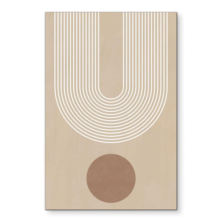 Wandbild Abstrakte Geometrie in Balance - Ristova - Alu-Dibond - WA464455