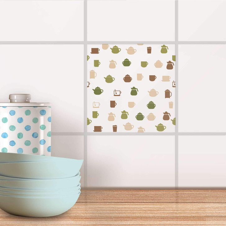 Fliesenaufkleber - Cans and Cups - CR100888