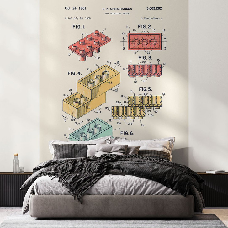 Fototapete Konstruktion von Spielsteinen - Bodart - WA398341