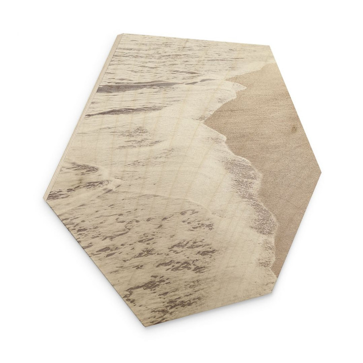 Hexagon Holzbild Meeresrauschen - 1X Studio - WA400327