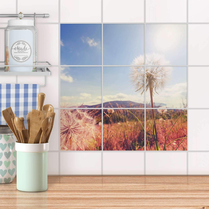 Klebefliesen - Dandelion - 9er Set - CR107846