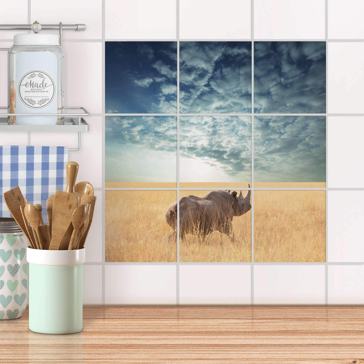 Klebefliesen - Rhino - 9er Set - CR108058