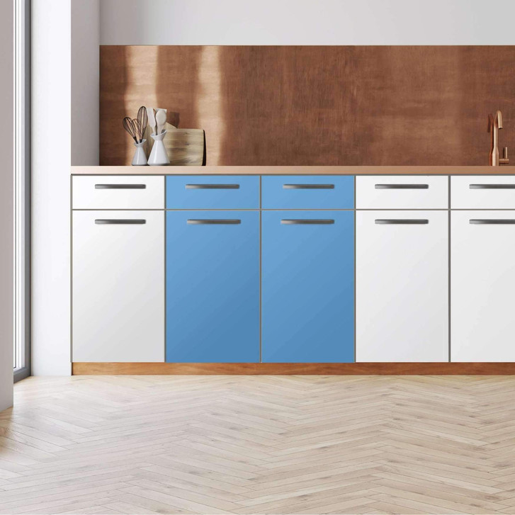 Küchenfolie - Unterschrank 80cm Breite - Blau Light - CR112683
