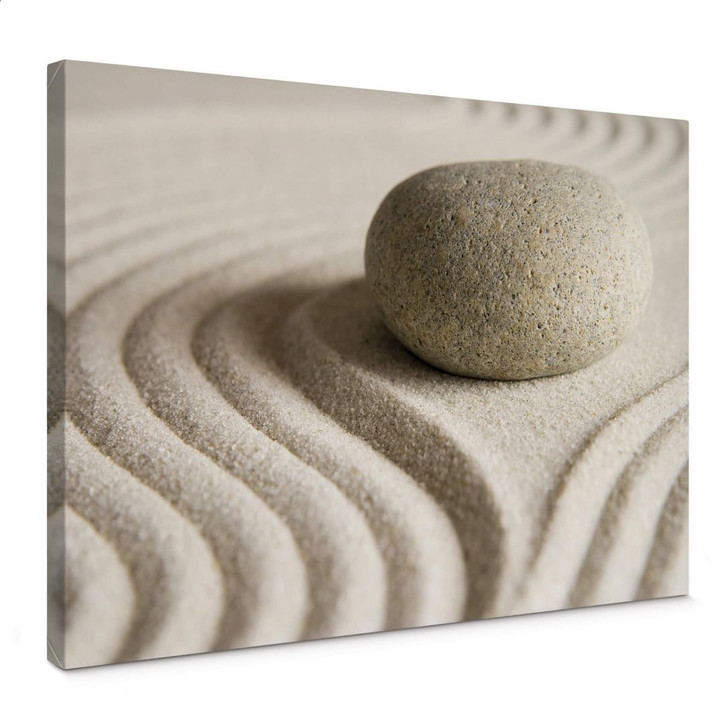 Leinwandbild Stone in Sand 1 - WA375547
