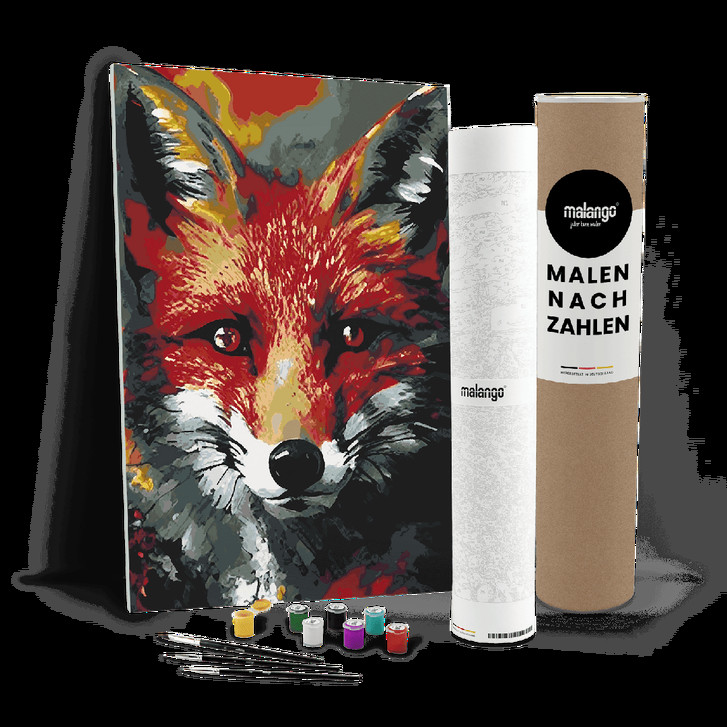 Malen nach Zahlen Leinwandbild - Fuchs Fritz - WA447616