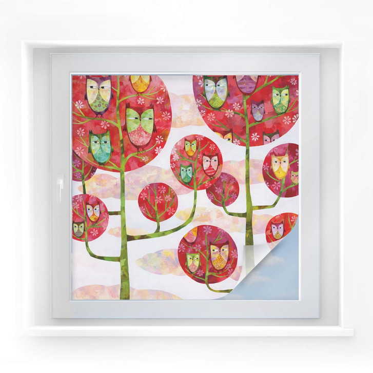 Sichtschutzfolie Blanz - Eulen im Wald - WA174019