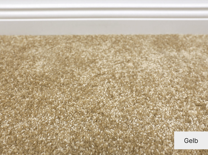 Valetta Hochflor Teppichboden Meterware in Gelb - TS495156