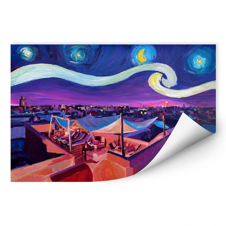 Wallprint Bleichner - Marrakesch bei Nacht - WA181808