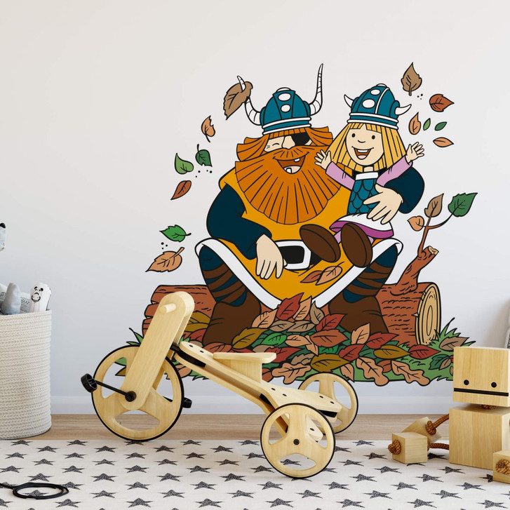 Wandsticker Wickie und Halvar - WA203330