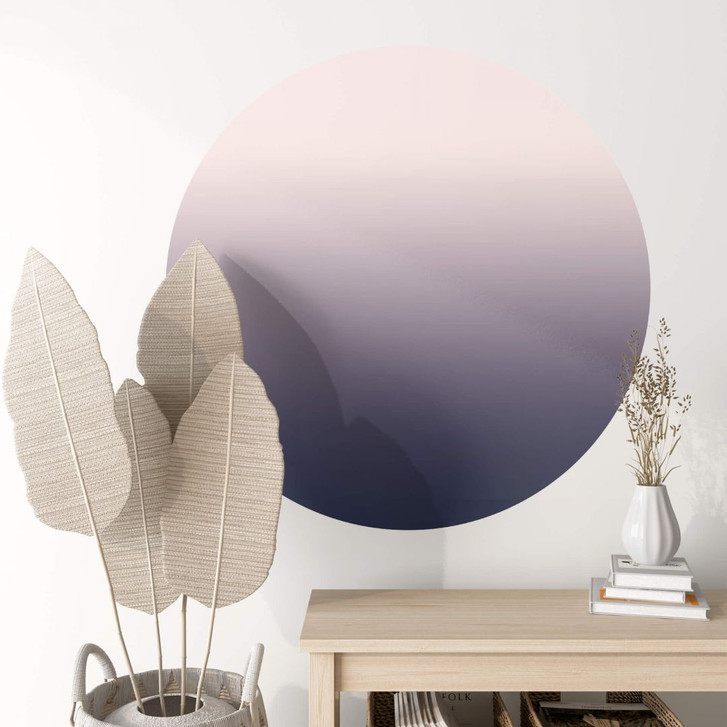 Wandtattoo - Ombre Violett - Rund - WA290202