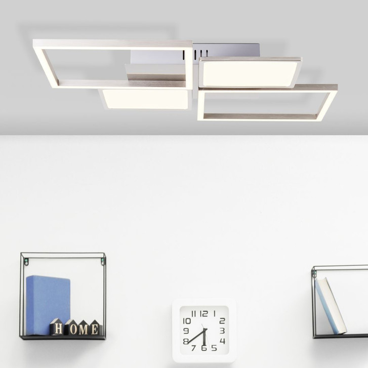 Deckenleuchte Yara, metallic, 6 x 51 cm, Metall Deckenlampe, dimmbar - WA439003