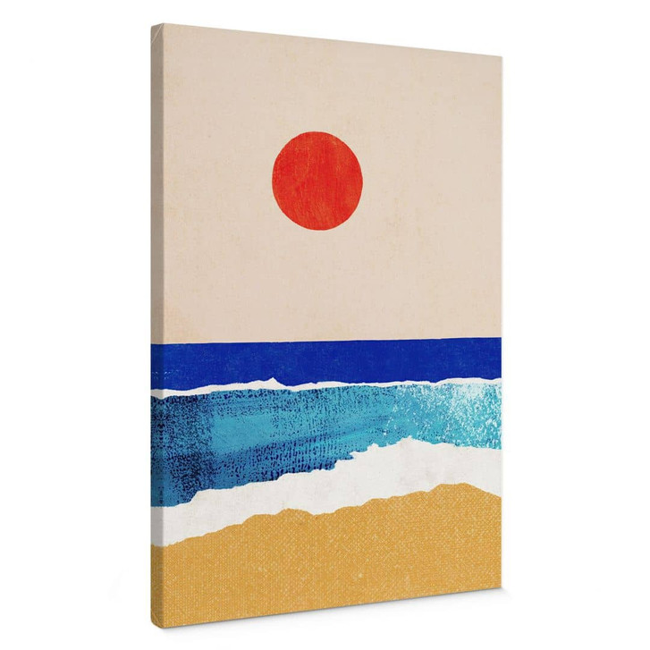 Leinwandbild Ruhiger Strand bei Sonnenuntergang - Rivers - WA472787