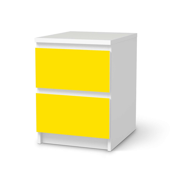 Möbelfolie IKEA Malm Kommode 2 Schubladen - Gelb Dark - CR116154