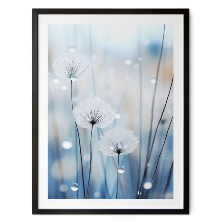 Natur Poster Tauperlen auf Pusteblumen - Treechild - WA498803