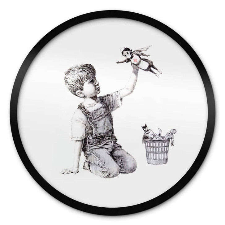 Poster Banksy - Real Hero - Rund - WA336901