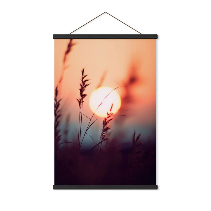 Stoffbild Gräser im Licht der glühenden Sonne - Treechild - WA474246