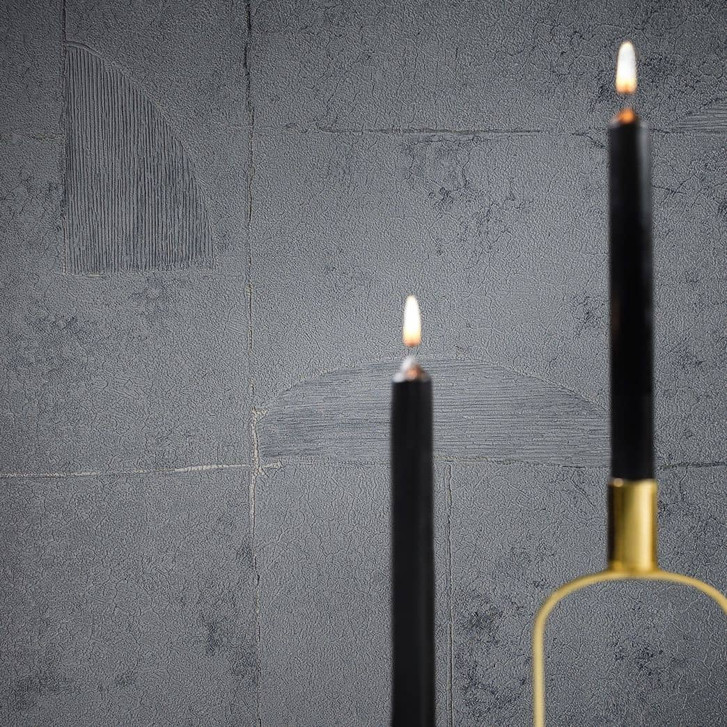 Vliestapete mit Putzoptik in Kacheln grau Grafisch - WA446625