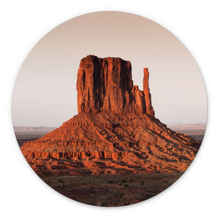 Wandbild Felsformation in Monument Valley - Hugonnard - Alu-Dibond Rund - WA464868