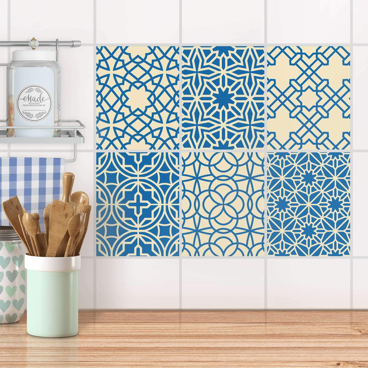 Fliesenaufkleber Set rechteckig - Pattern Design - CR103587