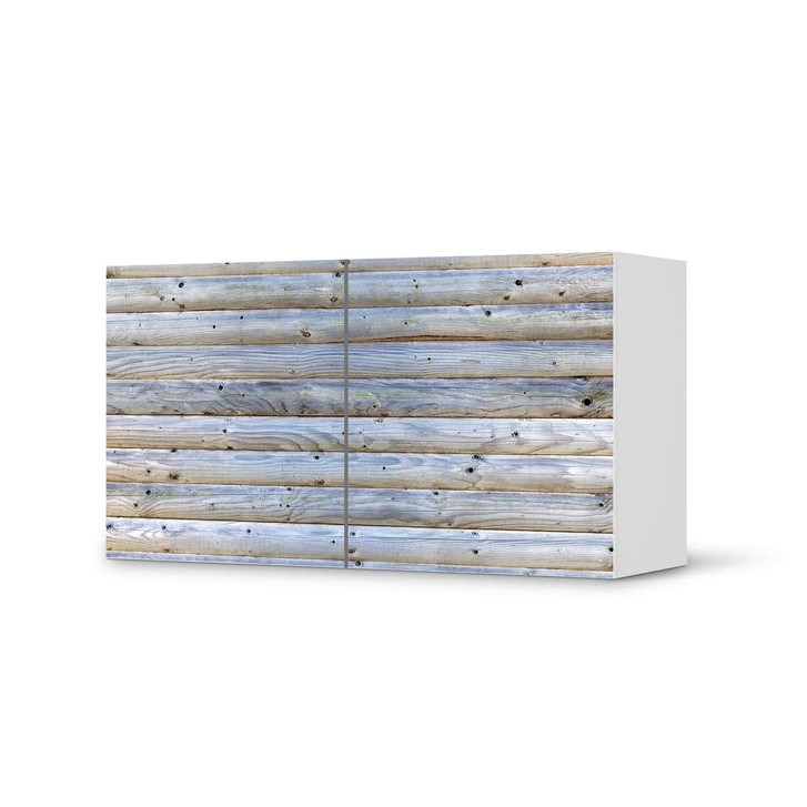 Folie IKEA Besta Regal 2 Türen (quer) - Greyhound - CR105360