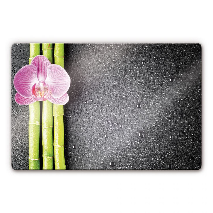 Glasbild Orchid and Bamboo - WA126489
