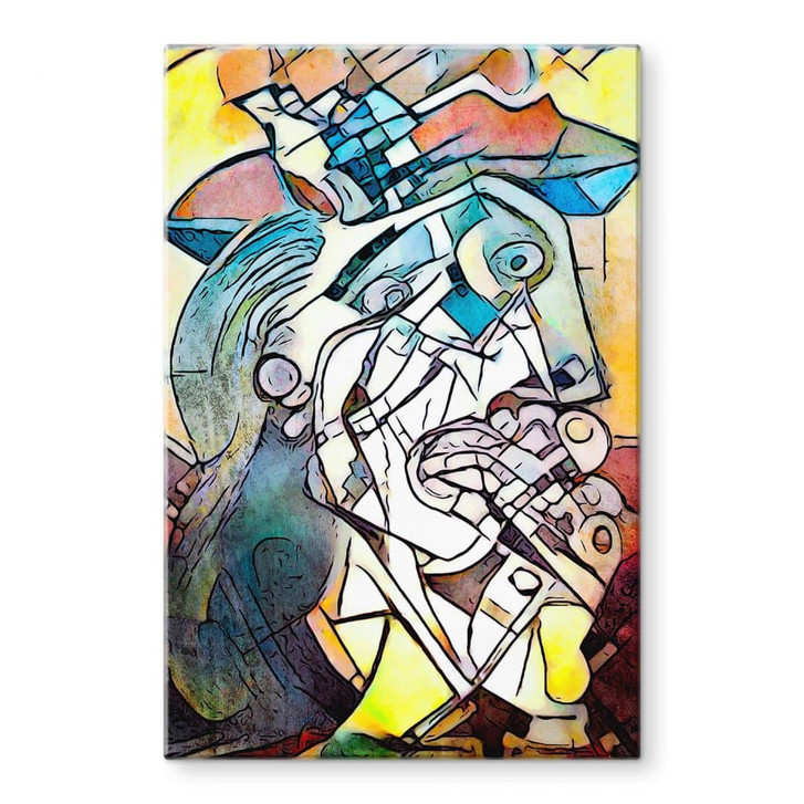 Glasbild Zamart - Hommage an Picasso - Die Frau - WA332319