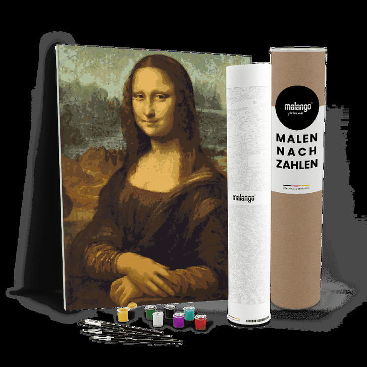 Malen nach Zahlen Leinwandbild - da Vinci - Mona Lisa - WA447924