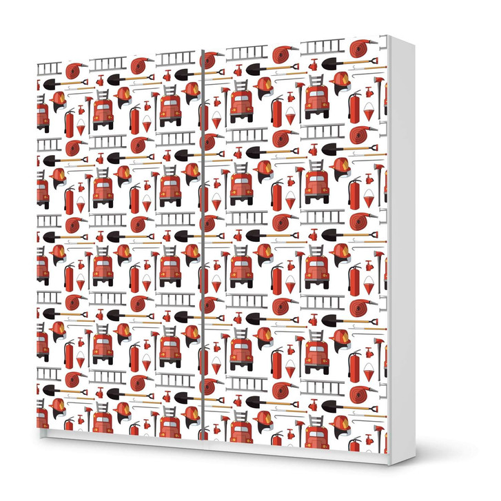 Möbel Klebefolie IKEA Pax Schrank 201cm Höhe - Schiebetür - Firefighter - CR113854