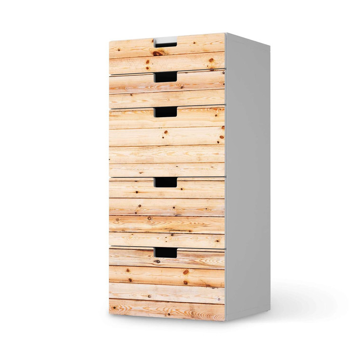 Möbel Klebefolie IKEA Stuva / Malad Kommode - 5 Schubladen - Bright Planks - CR114068