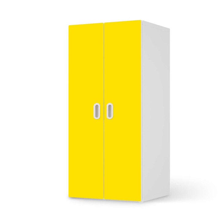 Möbelfolie IKEA Stuva / Fritids Schrank - 2 grosse Türen - Gelb Dark - CR117830