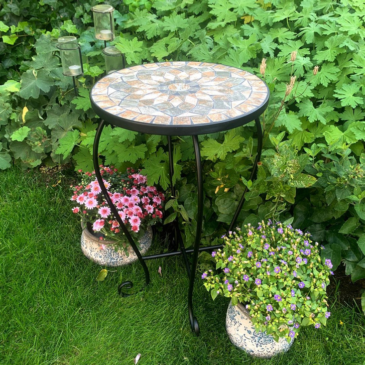 Mosaik Blumenhocker - 35x35x58cm - WA336232