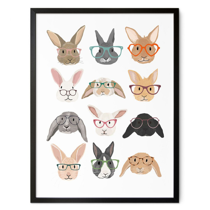 Poster Hasen mit Brillen - Melin - WA497904