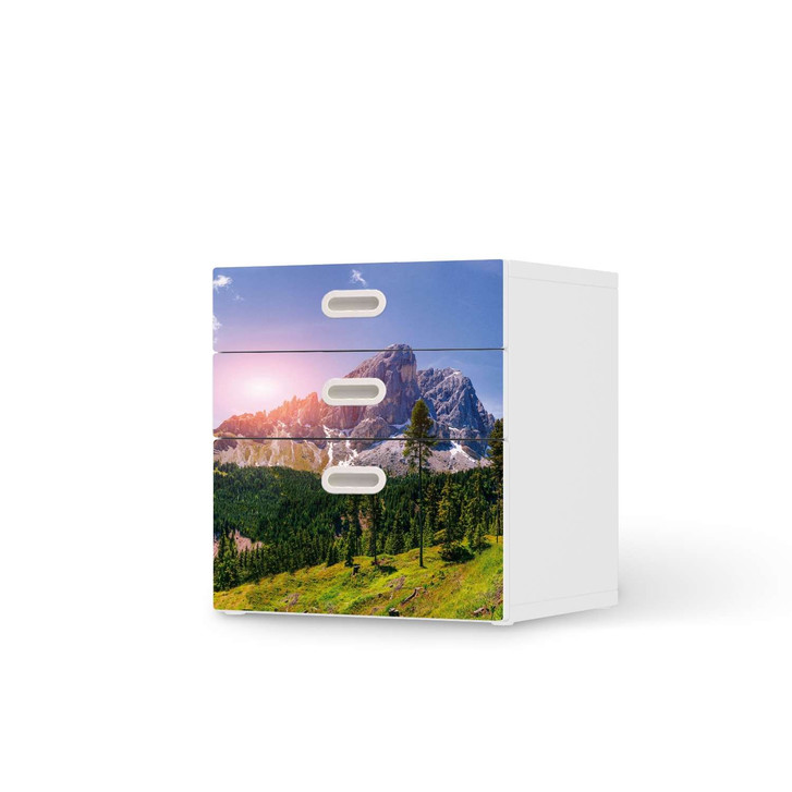 Folie IKEA Stuva / Fritids Kommode - 3 Schubladen - Alpenblick - CR105833