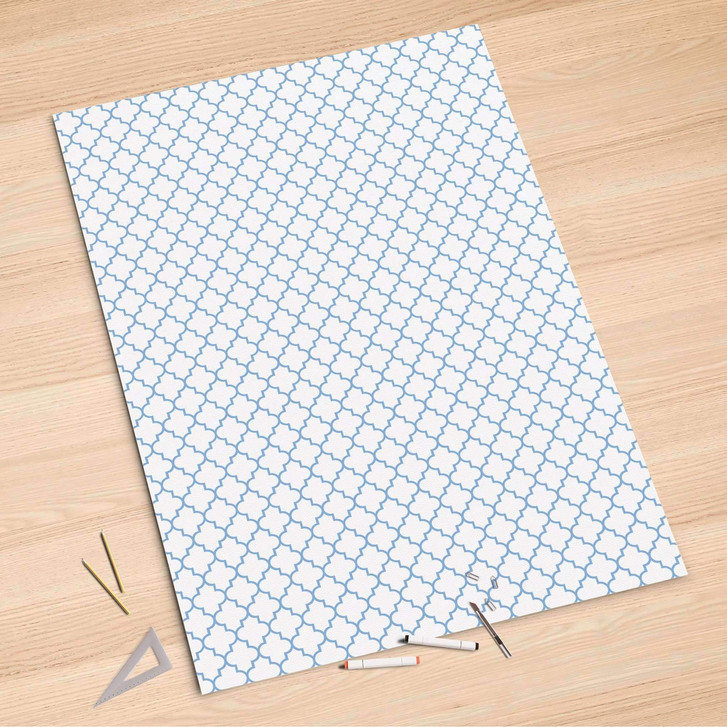 Folienbogen (100x150cm) - Retro Pattern - Blau - CR106249