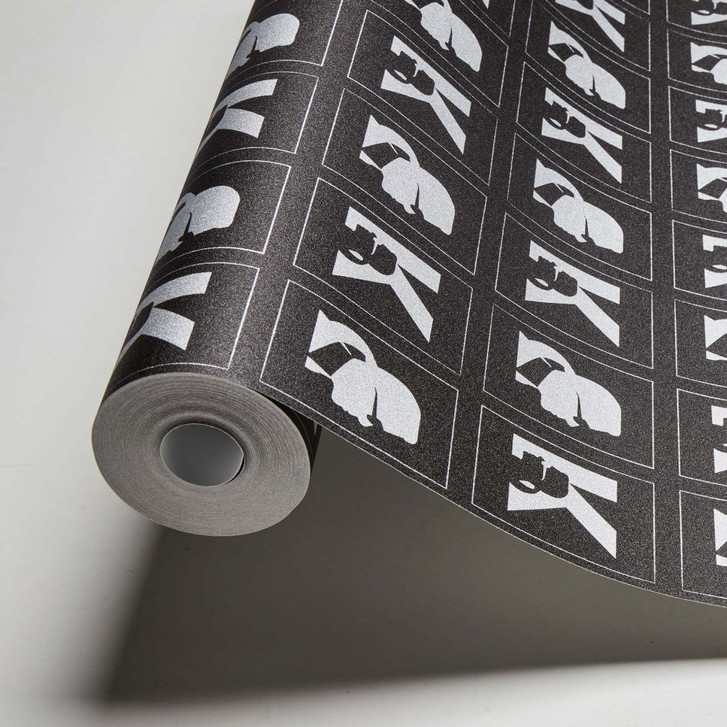 Karl Lagerfeld Wallpaper Vliestapete Kameo metallic, schwarz - WA306633
