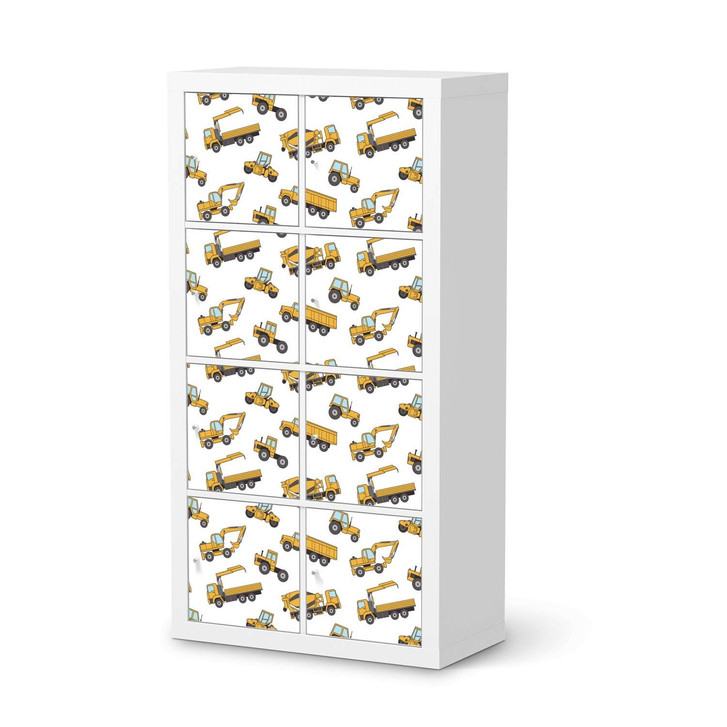 Klebefolie IKEA Expedit Regal 8 Türen - Working Cars - CR111184
