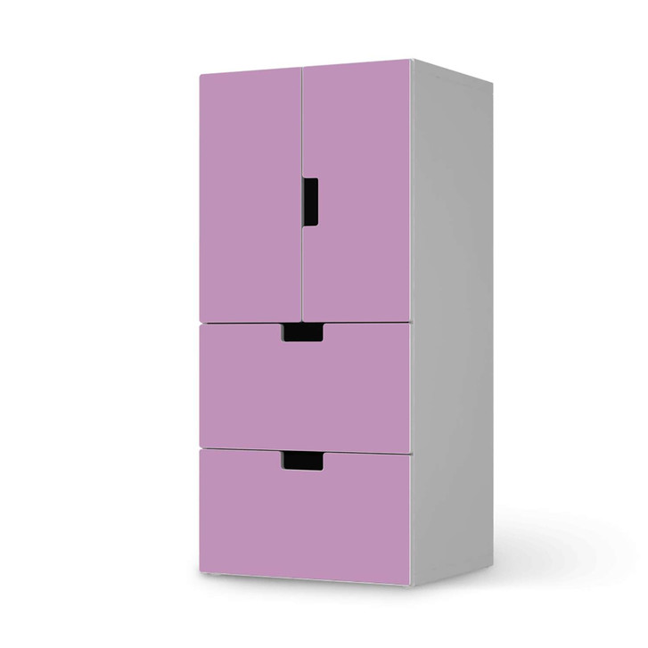 Möbelfolie IKEA Stuva / Malad - 2 Schubladen und 2 kleine Türen - Flieder Light - CR117070