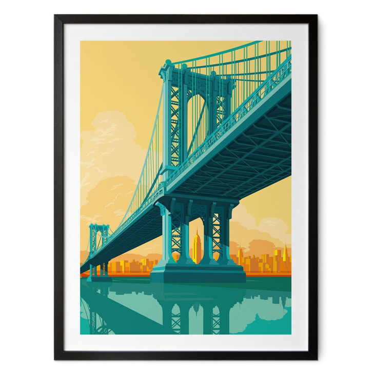 Poster Stadtblick durch die Manhattan Bridge - Heemskerk - WA433218
