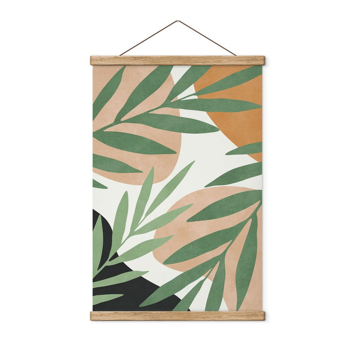 Stoffbild Abstrakte Zweige im tropischen Look - Costa - WA460390