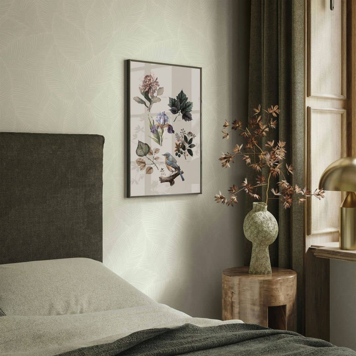 Vliestapete Blätter Floral Natur matt in Grün - WA508942