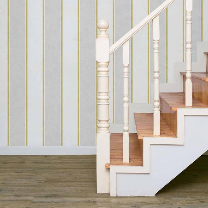 Vliestapete Blockstreifen, Streifen Streifen Klassisch matt in Weiss - WA472988