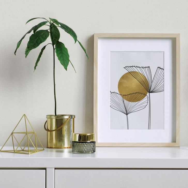 Vliestapete Strukturiert Uni Modern matt in Beige - WA497674