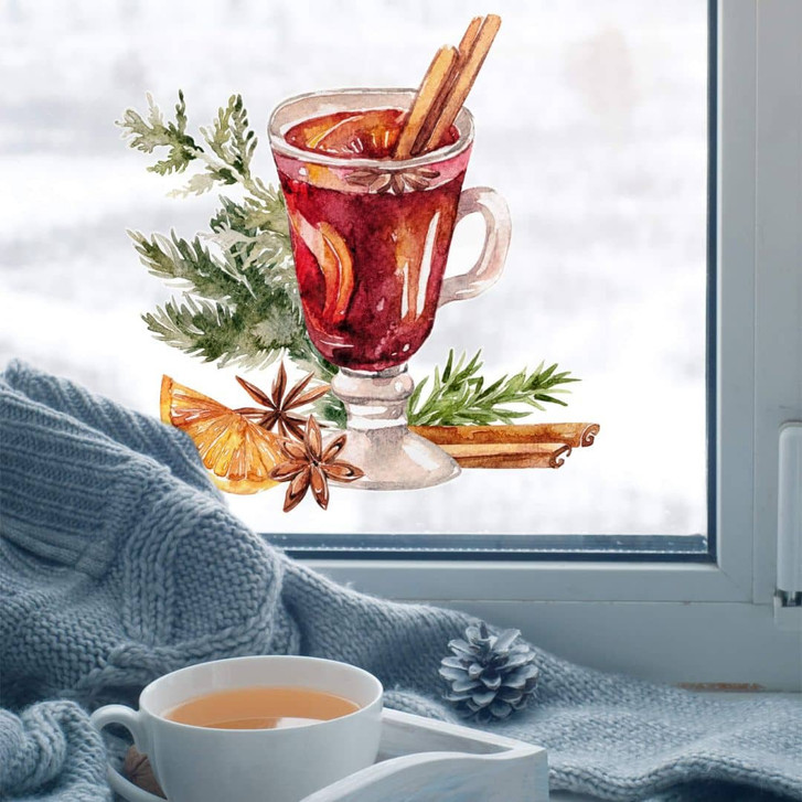 Fensterbild Ein Glas Glühwein - WA326035