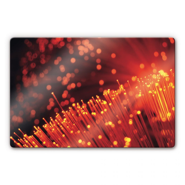 Glasbild Lichtfasern abstrakt - WA124787