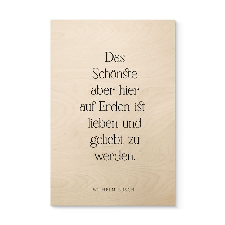 Holzbild Das Schönste auf Erden - WA495749