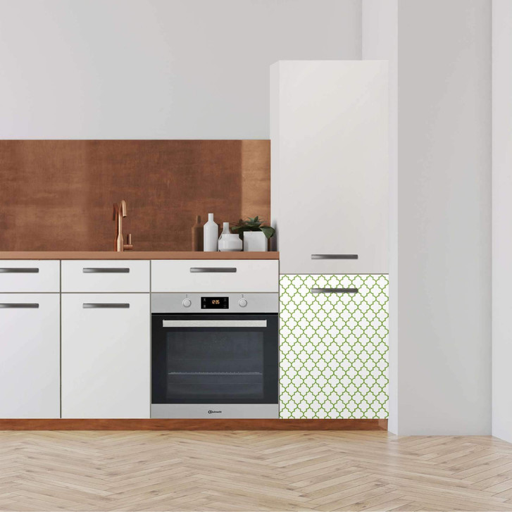 Klebefolie - Hochschrank (60x80cm) - Retro Pattern - Grün - CR110786