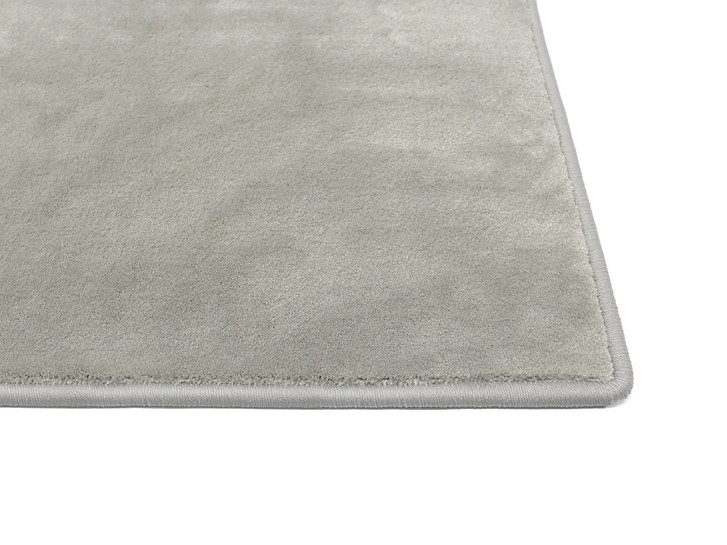 Samantha Velours Kettelteppich Rechteck Wunschmass in Grey - TS497839